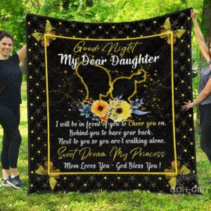 Quilt  Daughter Mom  Sweet Dream My Princess  Love Mom  Quilt